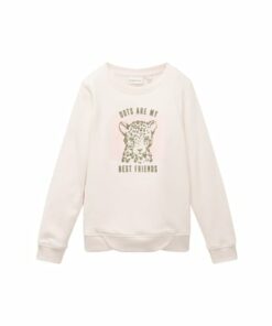 TOM TAILOR Sweatshirt Luipaard Cotton Candy Pink