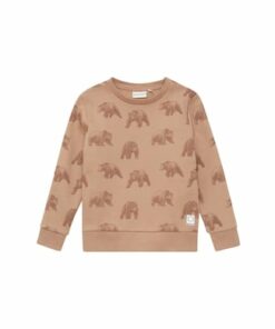 TOM TAILOR Sweatshirt met Allover - Print Bears beige