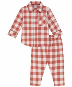 Prénatal baby pyjama flanel ruit